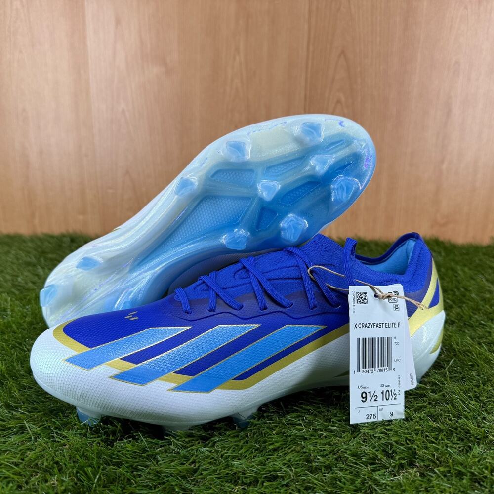 adidas X Crazyfast Elite FG Messi ID0710 Men’s 9.5 Soccer Cleats Bag NWOB